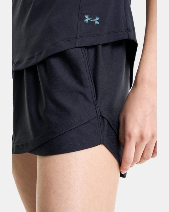 女士UA Play Up Shorts 3.0短褲 in Black image number 7